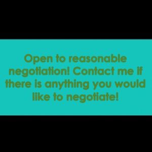 i’m willing to negotiate prices!